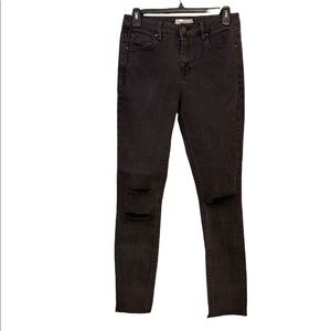 Anthropologie Unpublished High waist skinny black jeans
